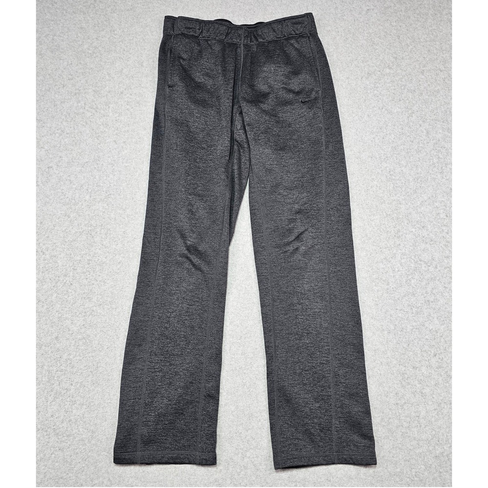 Nike Therma-FIT Pants Women M Gray Heather Fleece All‎ Time Training Joggers